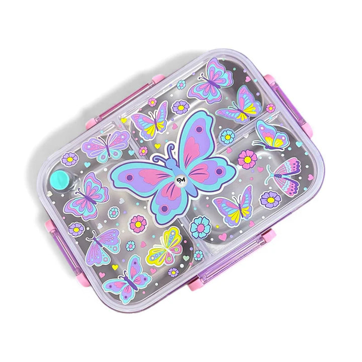 VEST Butterfly Three Compartments Stainless Steel School Lunch Box 800 ML U2087 at Zubaidas Best Online Baby and Kids Store in Pakistan for over 50 years