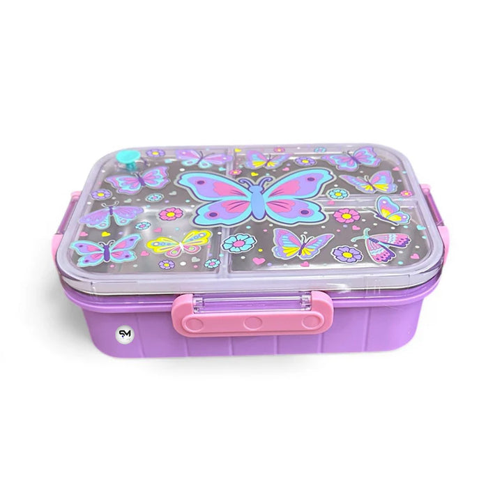 VEST Butterfly Three Compartments Stainless Steel School Lunch Box 800 ML U2087 at Zubaidas The Ultimate Online Baby and Kids Store in Pakistan for over 50 years