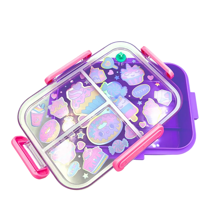 VEST Donut 3 Compartments Special Edition Happy Bento Box BPA and Phthalates Free 1200 ML School Lunch Box U2135 at Zubaidas The Ultimate Online Baby and Kids Store in Pakistan for over 50 years