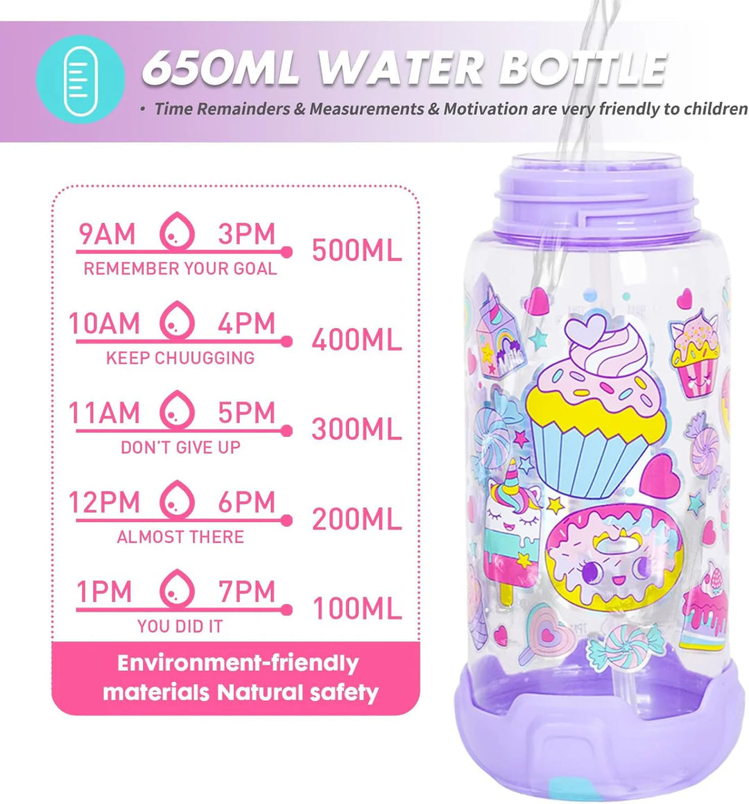 VEST Donut BPA Free Straw Water Bottle 650 ML U2051 at Zubaidas The Largest Online Baby and Kids Store in Pakistan for over 50 years