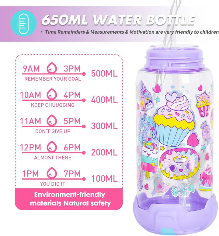 VEST Donut BPA Free Straw Water Bottle 650 ML U2051 at Zubaidas The Largest Online Baby and Kids Store in Pakistan for over 50 years