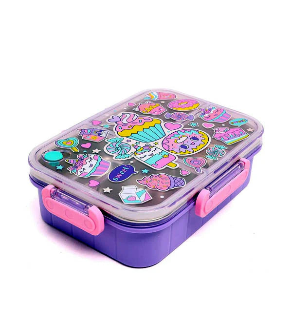 VEST Donut Three Compartments Stainless Steel School Lunch Box 800 ML U2087 at Zubaidas Best Online Baby and Kids Store in Pakistan for over 50 years