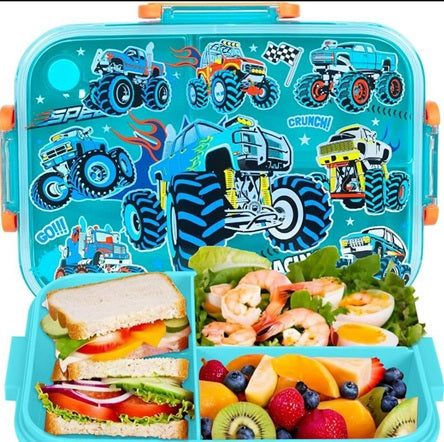 VEST Extreme Racing 3 Compartments Special Edition Happy Bento Box BPA and Phthalates Free 1200 ML School Lunch Box U2135 at Zubaidas The Biggest Online Baby and Kids Store in Pakistan for over 50 years