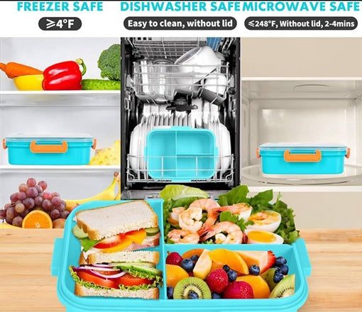 VEST Extreme Racing 3 Compartments Special Edition Happy Bento Box BPA and Phthalates Free 1200 ML School Lunch Box U2135 at Zubaidas The Largest Online Baby and Kids Store in Pakistan for over 50 years