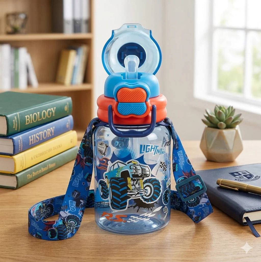 VEST Extreme Racing 600 ml Three Ways One Click Straw Plastic Water Bottle BPA Free U2131 at Zubaidas The Largest Online Baby and Kids Store in Pakistan for over 50 years