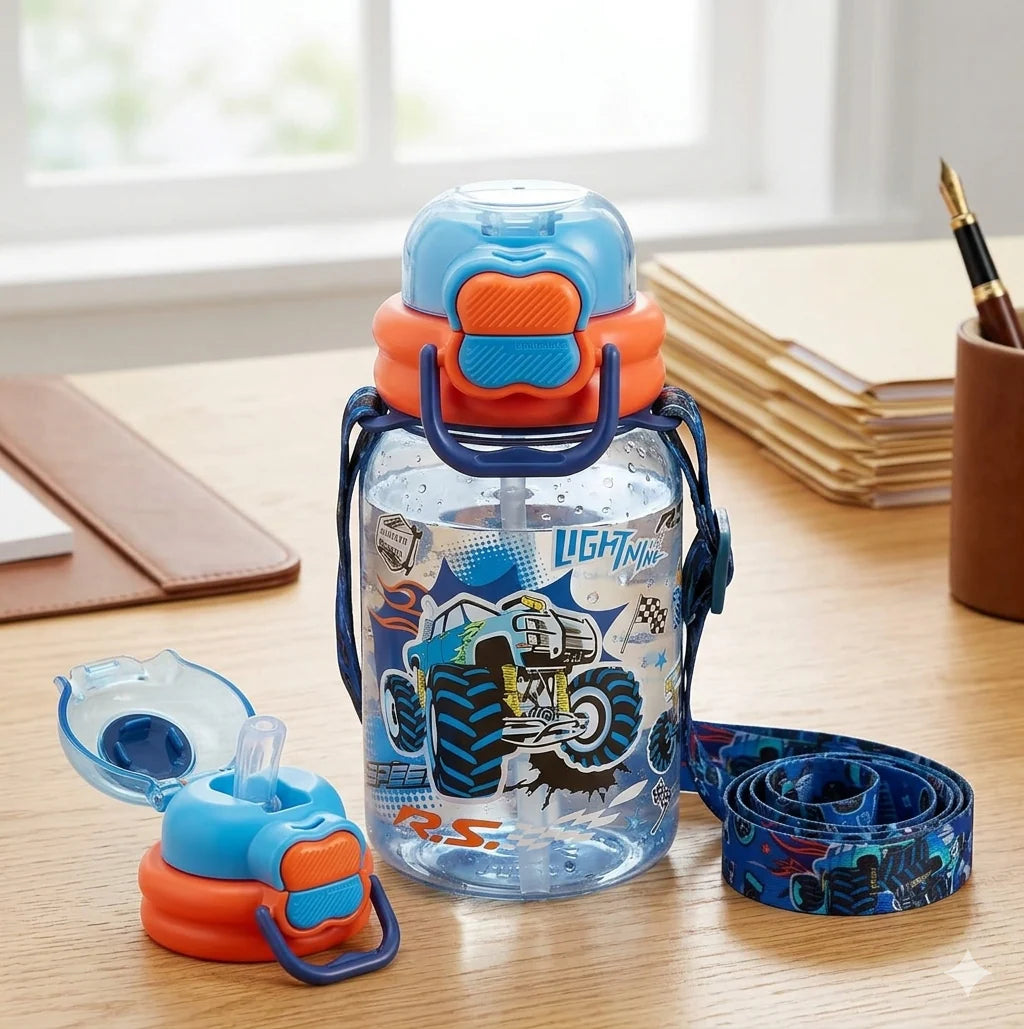 VEST Extreme Racing 600 ml Three Ways One Click Straw Plastic Water Bottle BPA Free U2131 at Zubaidas The Biggest Online Baby and Kids Store in Pakistan for over 50 years
