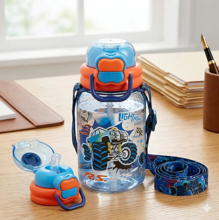 VEST Extreme Racing 600 ml Three Ways One Click Straw Plastic Water Bottle BPA Free U2131 at Zubaidas The Biggest Online Baby and Kids Store in Pakistan for over 50 years