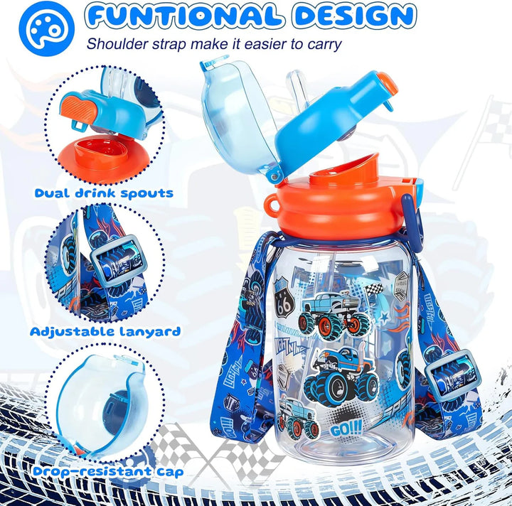 VEST Extreme Racing 600 ml Three Ways One Click Straw Plastic Water Bottle BPA Free U2131 at Zubaidas Best Online Baby and Kids Store in Pakistan for over 50 years