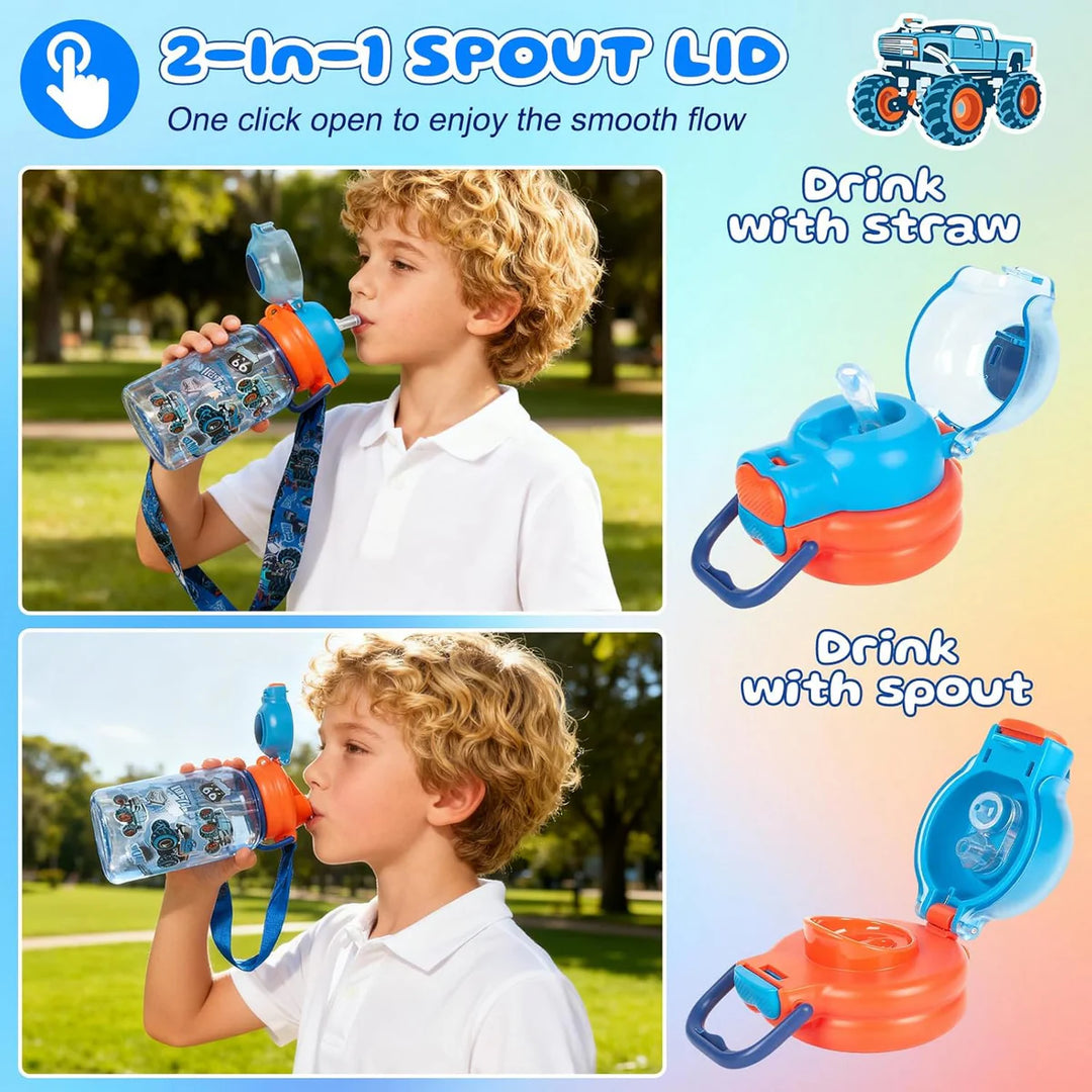 VEST Extreme Racing 600 ml Three Ways One Click Straw Plastic Water Bottle BPA Free U2131 at Zubaidas Online Pakistan