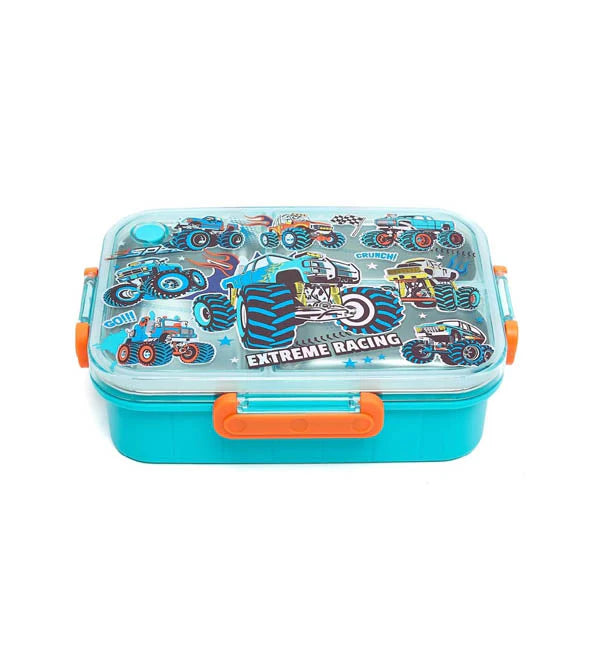 VEST Extreme Racing Three Compartments Stainless Steel School Lunch Box 800 ML U2087 at Zubaidas Online Pakistan