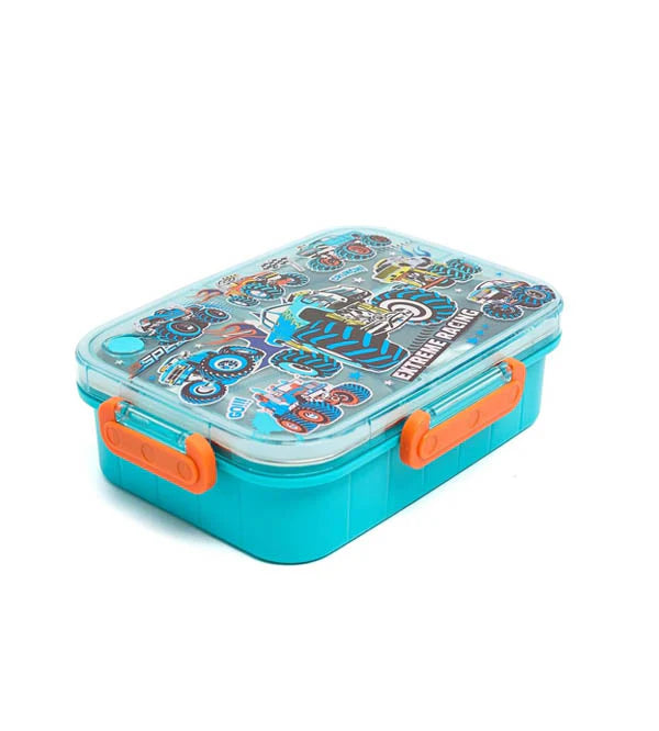 VEST Extreme Racing Three Compartments Stainless Steel School Lunch Box 800 ML U2087 at Zubaidas Best Online Baby and Kids Store in Pakistan for over 50 years