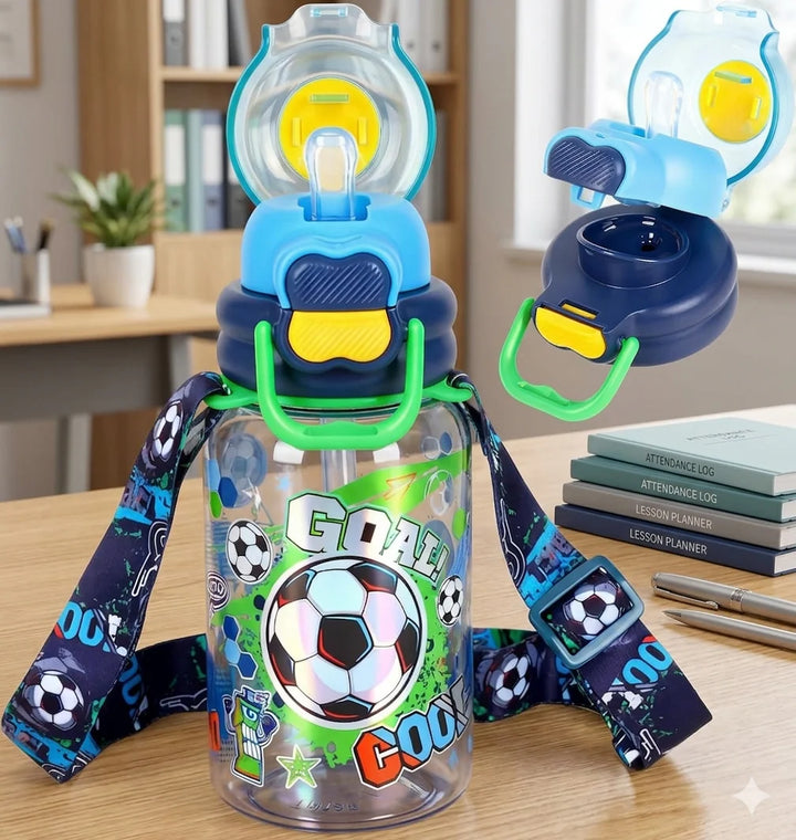 VEST Goal 600 ml Three Ways One Click Straw Plastic Water Bottle BPA Free U2131 at Zubaidas The Biggest Online Baby and Kids Store in Pakistan for over 50 years