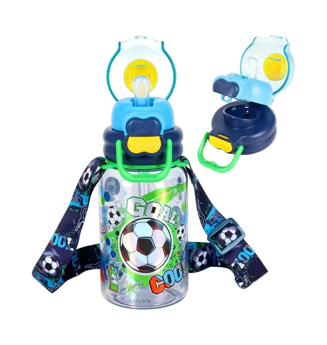 VEST Goal 600 ml Three Ways One Click Straw Plastic Water Bottle BPA Free U2131 at Zubaidas