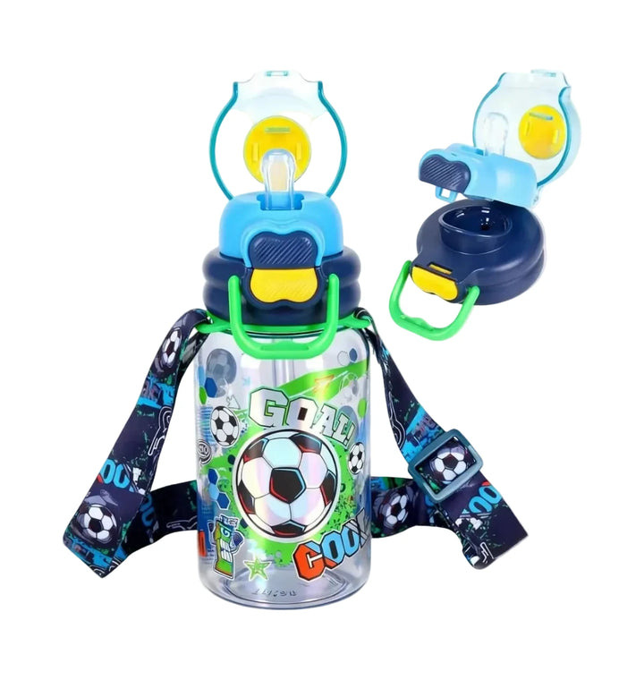 VEST Goal 600 ml Three Ways One Click Straw Plastic Water Bottle BPA Free U2131 at Zubaidas