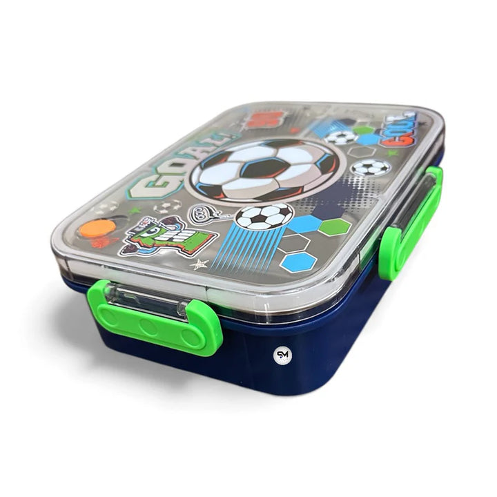 VEST Goal Three Compartments Stainless Steel School Lunch Box 800 ML U2087 at Zubaidas Number 1 Online Baby and Kids Store in Pakistan for over 50 years