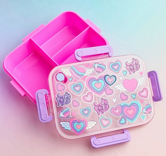 VEST Love 3 Compartments Special Edition Happy Bento Box BPA and Phthalates Free 1200 ML School Lunch Box U2135 at Zubaidas Official Pakistan