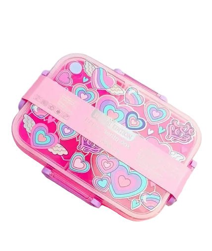 VEST Love 3 Compartments Special Edition Happy Bento Box BPA and Phthalates Free 1200 ML School Lunch Box U2135 at Zubaidas