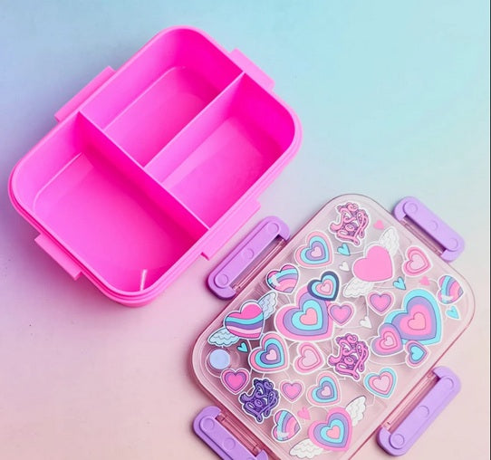 VEST Love 3 Compartments Special Edition Happy Bento Box BPA and Phthalates Free 1200 ML School Lunch Box U2135 at Zubaidas Online Pakistan