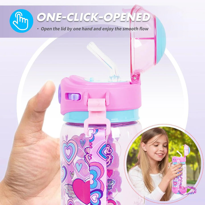 VEST Love BPA Free Straw Water Bottle 650 ML U2051 at Zubaidas Best Online Baby and Kids Store in Pakistan for over 50 years  
