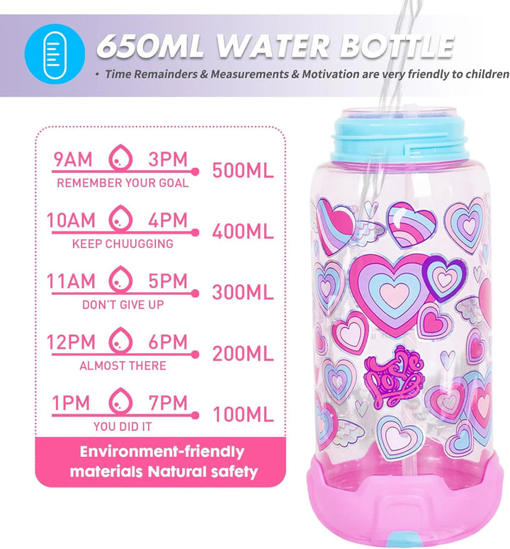 VEST Love BPA Free Straw Water Bottle 650 ML U2051 at Zubaidas # 1 Online Baby and Kids Store in Pakistan for over 50 years  