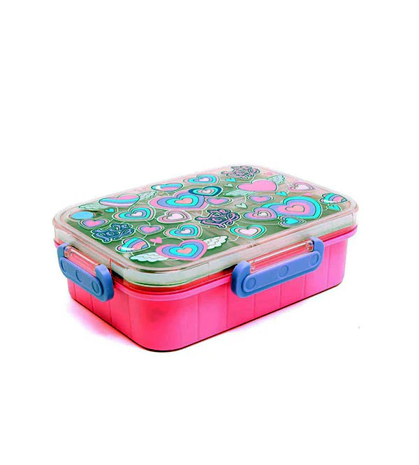 VEST Love Three Compartments Stainless Steel School Lunch Box 800 ML U2087 at Zubaidas Best Online Baby and Kids Store in Pakistan for over 50 years