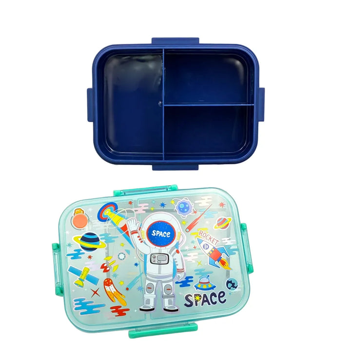 VEST Space 3 Compartments Special Edition Happy Bento Box BPA and Phthalates Free 1200 ML School Lunch Box U2135 at Zubaidas Official Pakistan