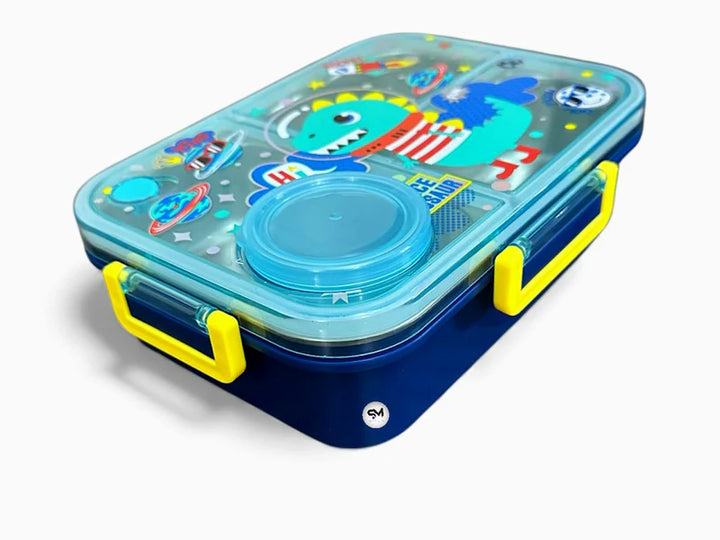 VEST Space Dinosaur Three Compartments Stainless Steel School Lunch Box 800 ML U2087 at Zubaidas