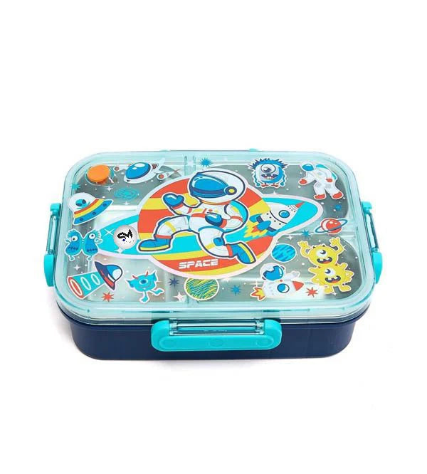 VEST Space Three Compartments Stainless Steel School Lunch Box 800 ML U2087 at Zubaidas Online Pakistan