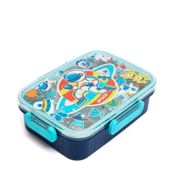 VEST Space Three Compartments Stainless Steel School Lunch Box 800 ML U2087 at Zubaidas Best Online Baby and Kids Stotre in Pakistan for over 50 years