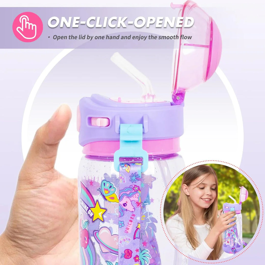 VEST Unicorn BPA Free Straw Water Bottle 650 ML U2051 at Zubaidas The Ultimate Online Baby and Kids Store in Pakistan for over 50 years 