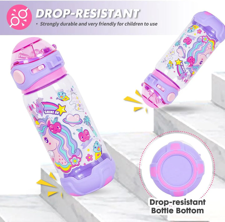 VEST Unicorn BPA Free Straw Water Bottle 650 ML U2051 at Zubaidas The Biggest Online Baby and Kids Store in Pakistan for over 50 years 
