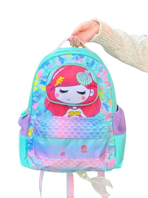 VEST Primary School Bag Mermaid Backpack 16 inches U2055 at Zubaidas