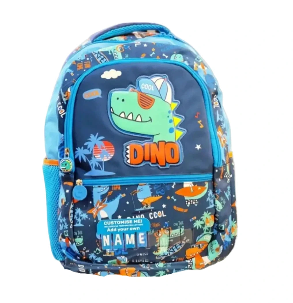 VEST Primary School Bag Cool Dino Backpack 16.5 inches with Pencil Case U2081 at Zubaidas