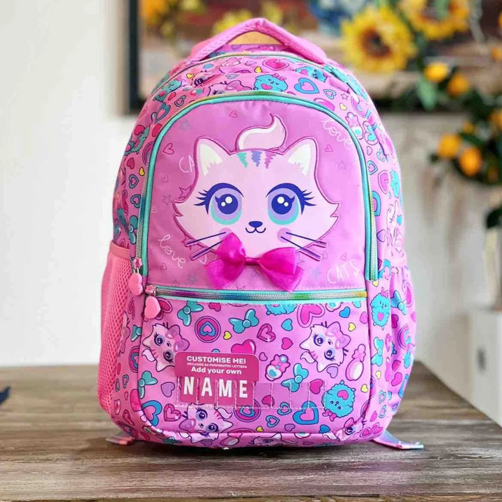 VEST Primary School Bag Love Cats Backpack 16.5 inches with Pencil Case U2081 at Zubaidas Online Pakistan