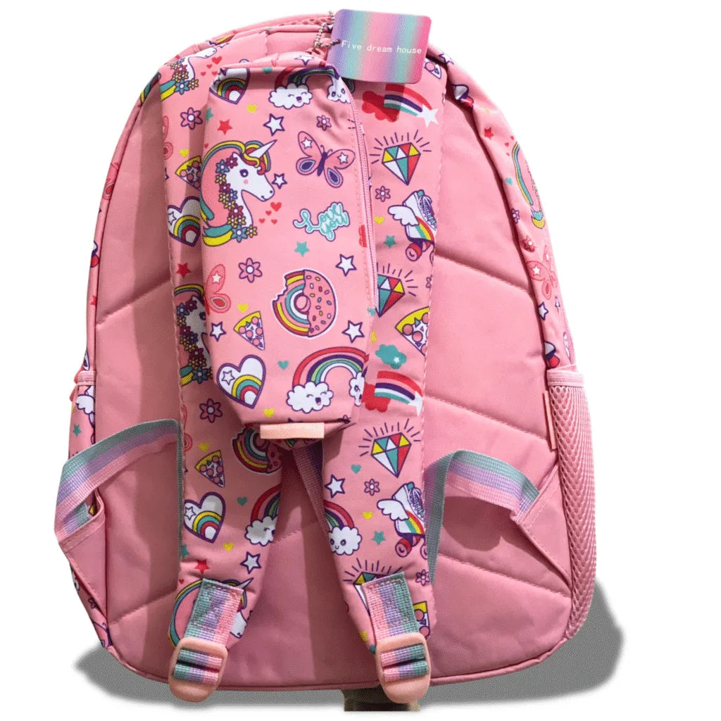 VEST Primary School Bag Pink Unicorn Backpack 16.5 inches with Pencil Case U2081 at Zubaidas The Largest Online Baby and Kids Store in Pakistan for over 50 years