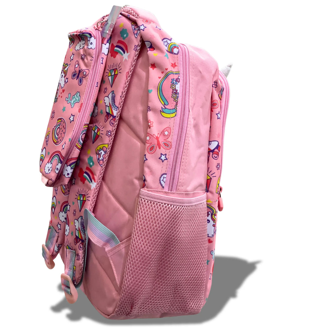 VEST Primary School Bag Pink Unicorn Backpack 16.5 inches with Pencil Case U2081 at Zubaidas Best Online Baby and Kids Store in Pakistan for over 50 years