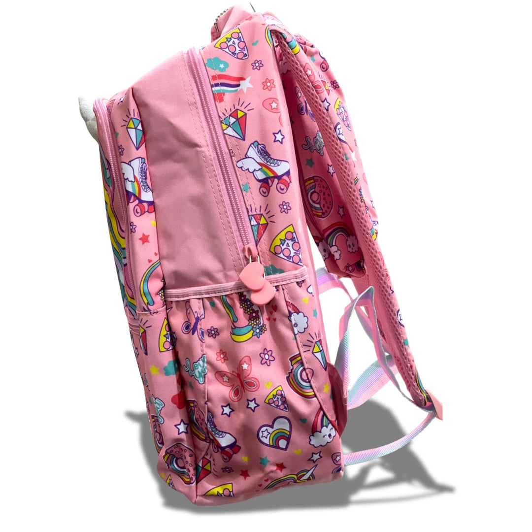 VEST Primary School Bag Pink Unicorn Backpack 16.5 inches with Pencil Case U2081 at Zubaidas Number 1 Online Baby and Kids Store in Pakistan for over 50 years