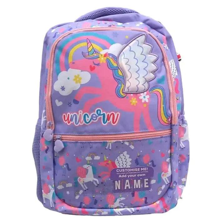 VEST Primary School Bag Purple Unicorn Backpack 16.5 inches with Pencil Case U2081 at Zubaidas Best Online Baby and Kids Store in Pakistan for over 50 years