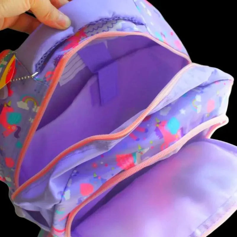 VEST Primary School Bag Purple Unicorn Backpack 16.5 inches with Pencil Case U2081 at Zubaidas Online Pakistan