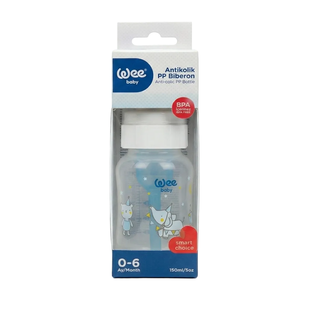 Wee Baby Anti-colic PP Feeding Bottle 150ml 0-6Month Festive Elephant at Zubaidas Official Pakistan