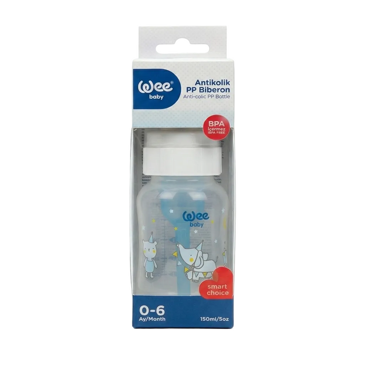 Wee Baby Anti-colic PP Feeding Bottle 150ml 0-6Month Festive Elephant at Zubaidas Official Pakistan