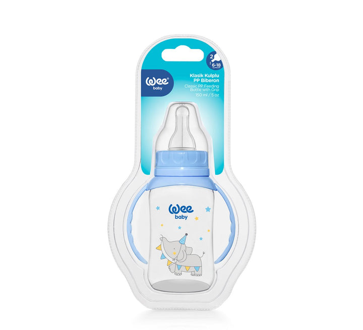 Wee Baby Classic Handled PP Baby Bottle 150 ml Blue at Zubaidas Official Pakistan
