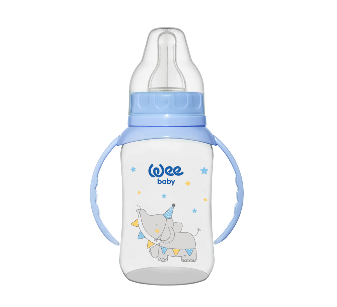 Wee Baby Classic Handled PP Baby Bottle 150 ml Blue at Zubaidas