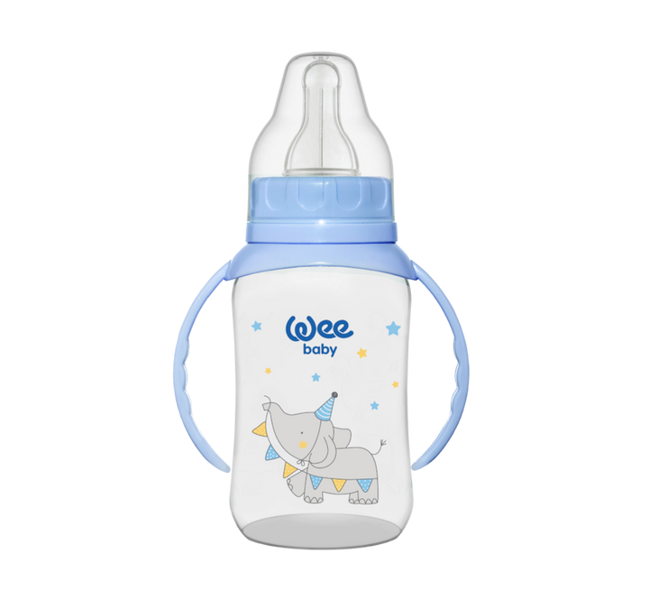 Wee Baby Classic Handled PP Baby Bottle 150 ml Blue at Zubaidas