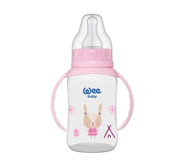 Wee Baby Classic Handled PP Baby Bottle 150 ml Pink at Zubaidas