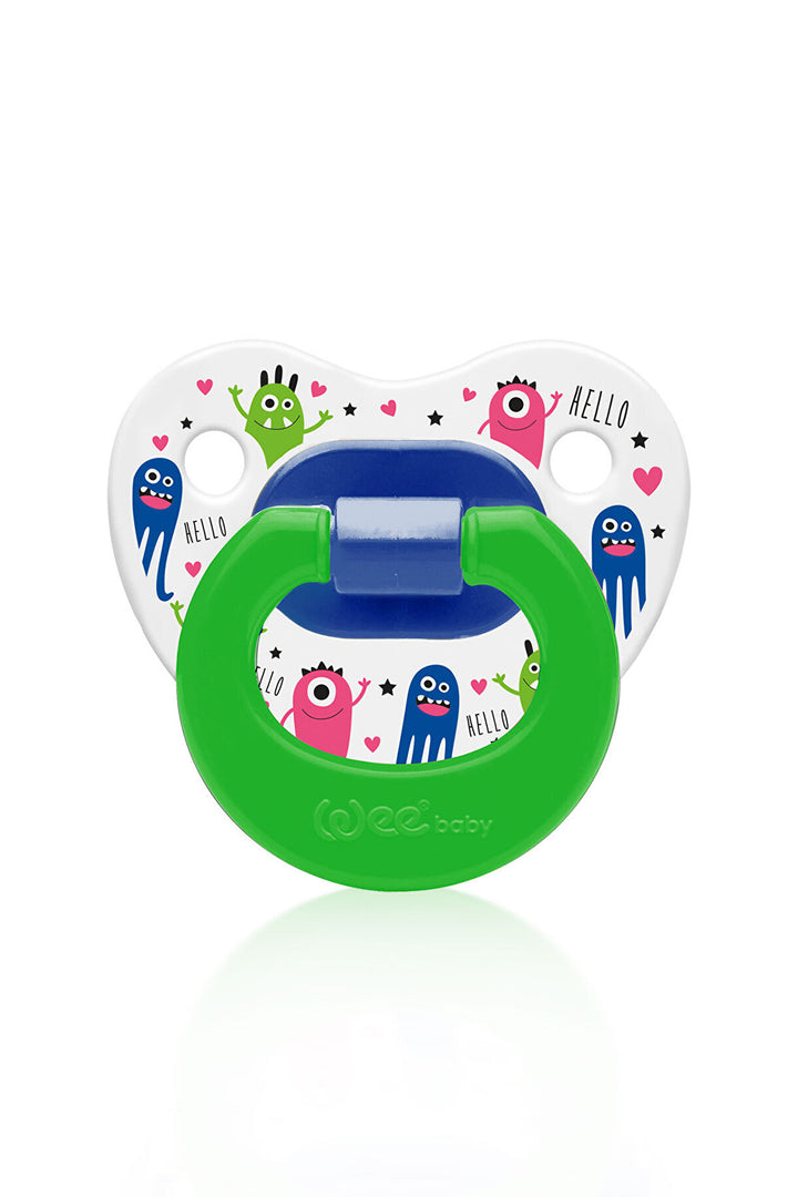 Wee Baby Patterned Orthodontic Soother 0-6Month No 1 Green at Zubaidas 