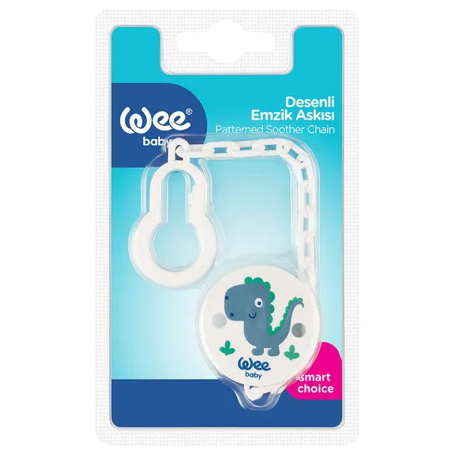 Wee Baby Patterned Pacifier Clip Blue at Zubaidas Official Pakistan