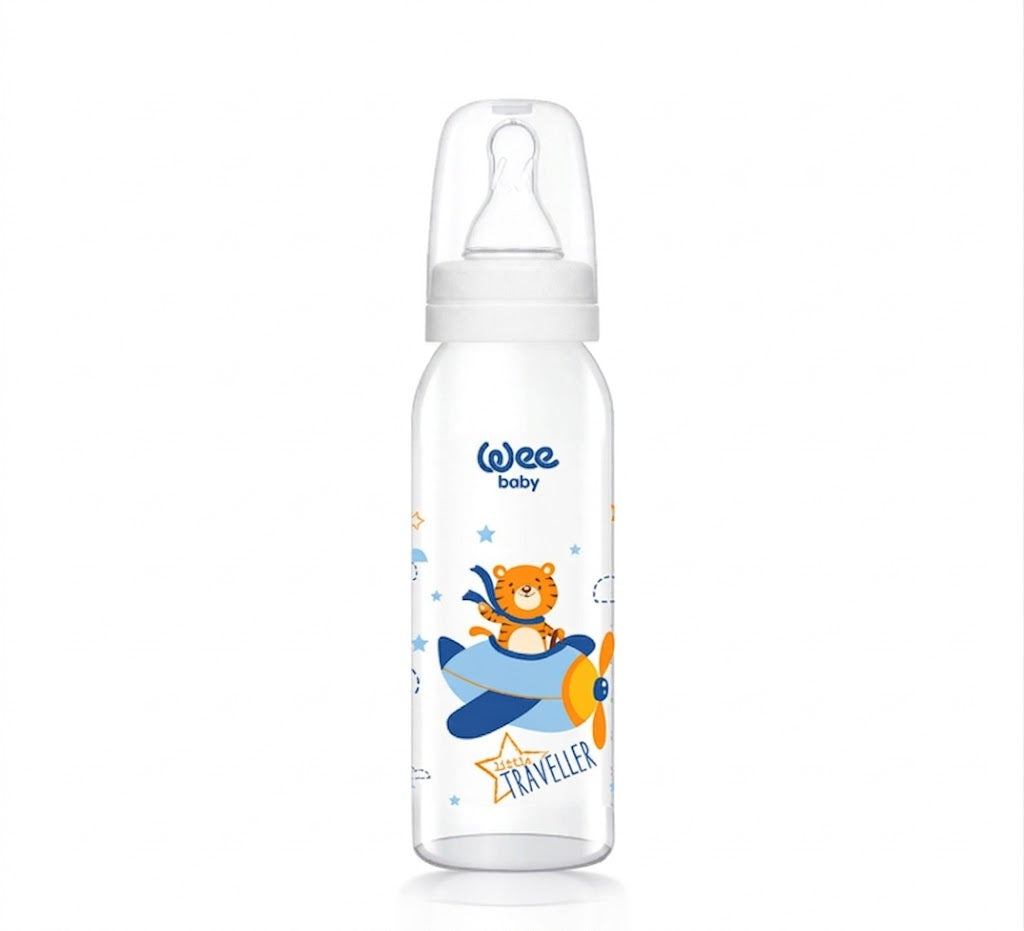 Wee Baby Classic Glass Feeding Bottle 250ml Lion at Zubaidas