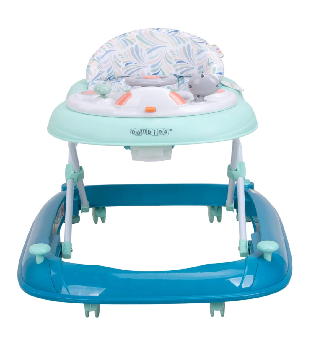 Zubaida's Deluxe Bambies® 4-in-1 Baby Walker with Detachable Activity Tray, Push-Behind, Padded Seat and Feeding Tray Functions - Zubaidas Official™
