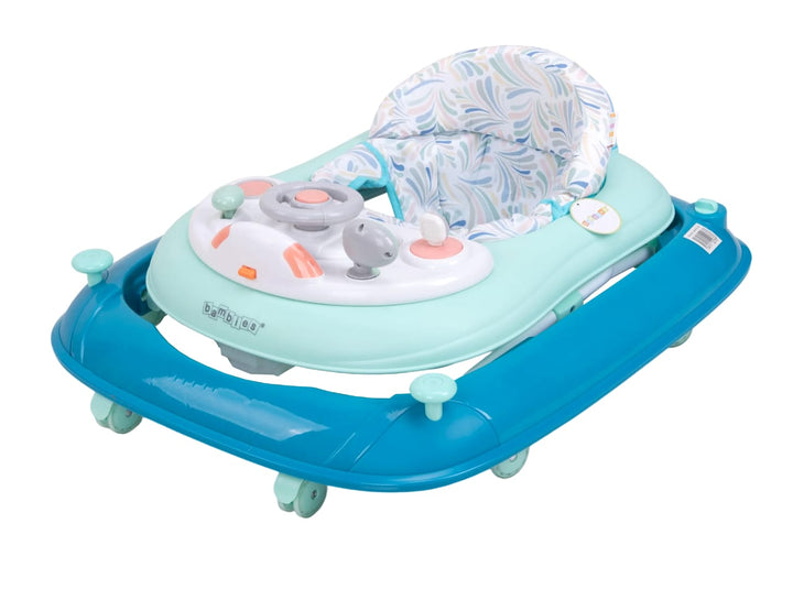 Zubaida's Deluxe Bambies® 4-in-1 Baby Walker with Detachable Activity Tray, Push-Behind, Padded Seat and Feeding Tray Functions - Zubaidas Official™